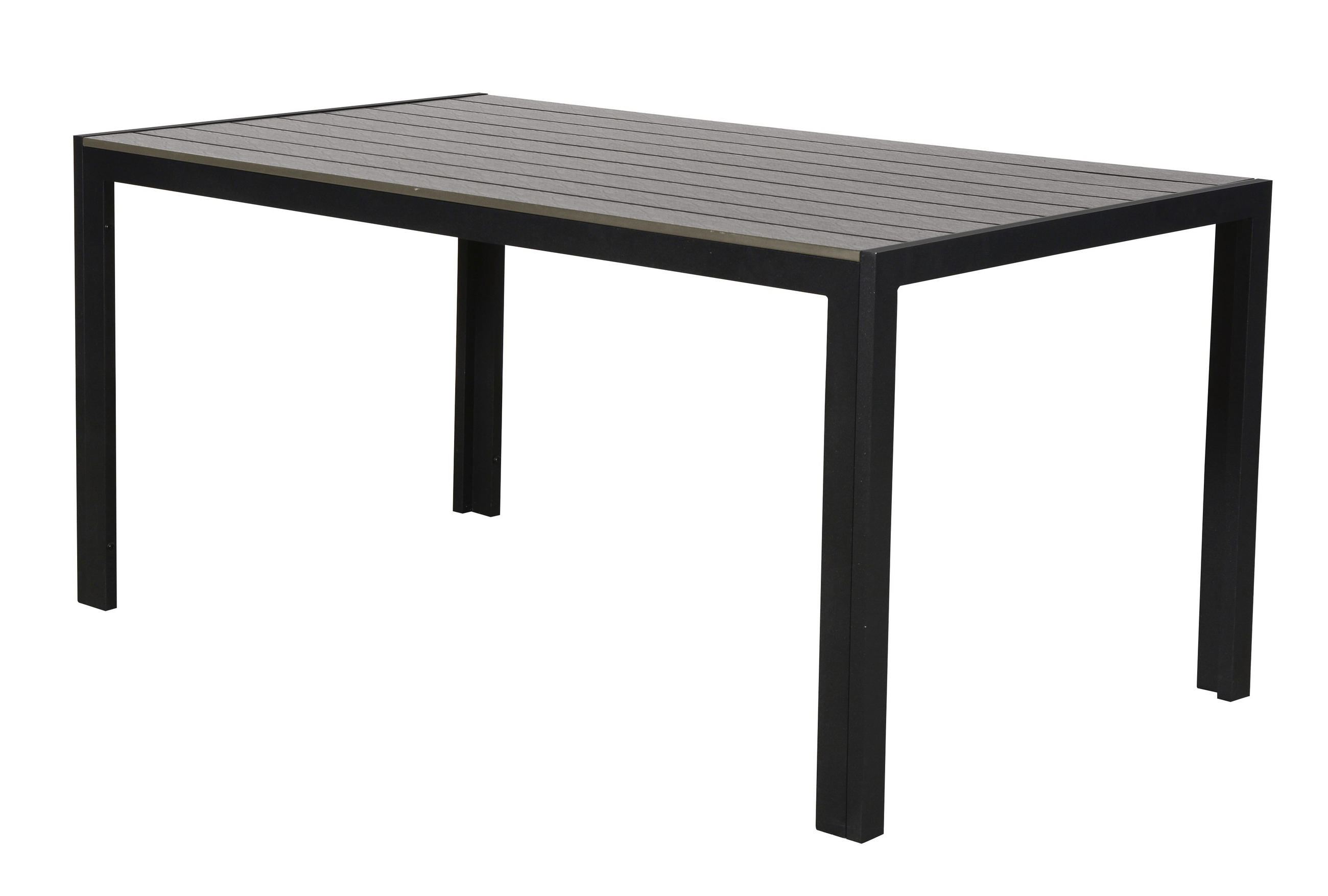 GARTENTISCH Schwarz - Schwarz, Holzwerkstoff (90/150/75cm) - ebuy24