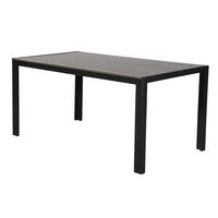 GARTENTISCH Schwarz - Schwarz, Holzwerkstoff (90/150/75cm) - ebuy24