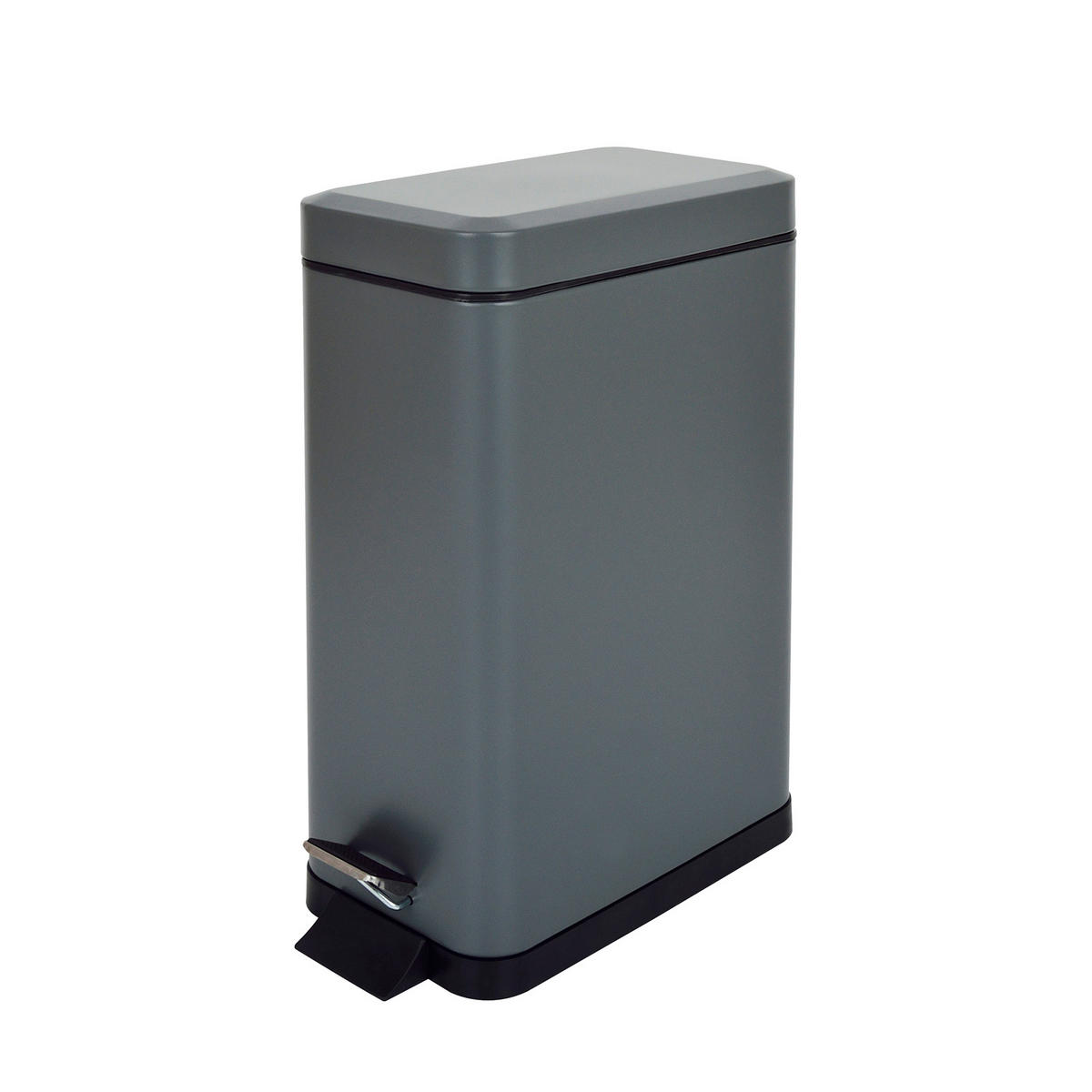 MÜLLEIMER STM10 10L Grau - Grau, Metall (16/39/34cm) - SVITA