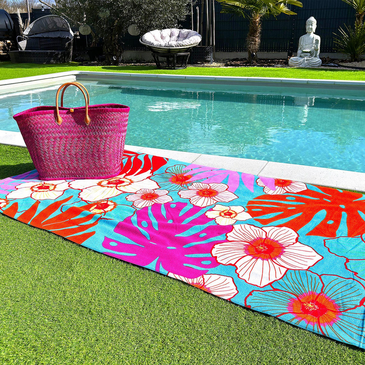 MIKROFASER STRANDTUCH Belleza 90x170 250g/m² bunt - Multicolor, Textil (90/170cm) - LE COMPTOIR DE LA PLAGE