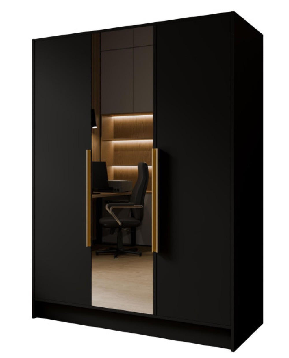 Sepro Meble Schrank Schwarz 150x200x51 cm