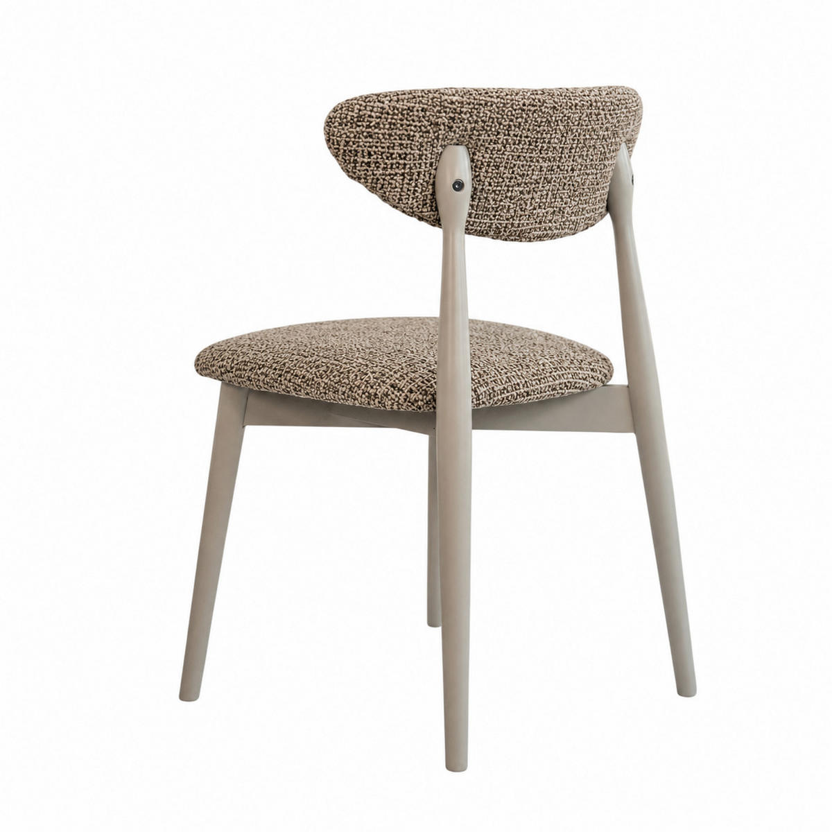 STUHL Ryga I 48 x 45 x 80 cm, mit gepolsterter Rückenlehne und Sitzfläche, beige, kaschmir - Kaschmir/Beige, Metall (48/80/45cm) - Margaret Hadas24