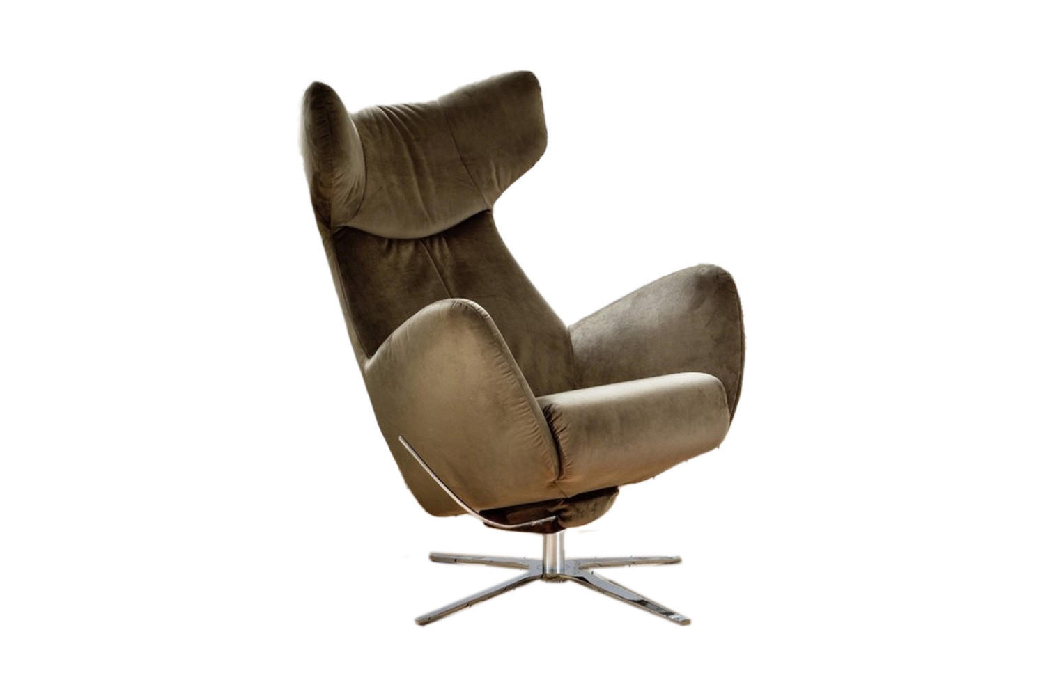 Kawola Drehsessel Olivgrün 79x117x96 cm