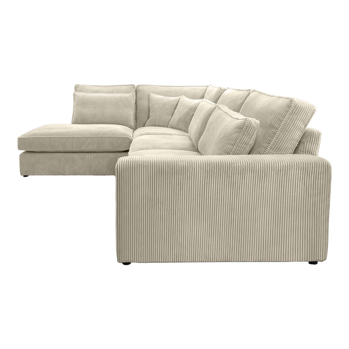ECKSOFA CAMBO MINI Ohne Schlaffunktion, Creme - Creme, Textil (280/224cm) - Fedve