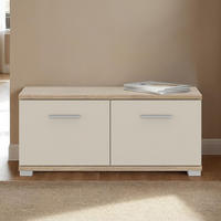 SITZBANK BILBAO - Kaschmir/Sonoma Eiche, Holzwerkstoff (90/40/34cm) - IDIMEX