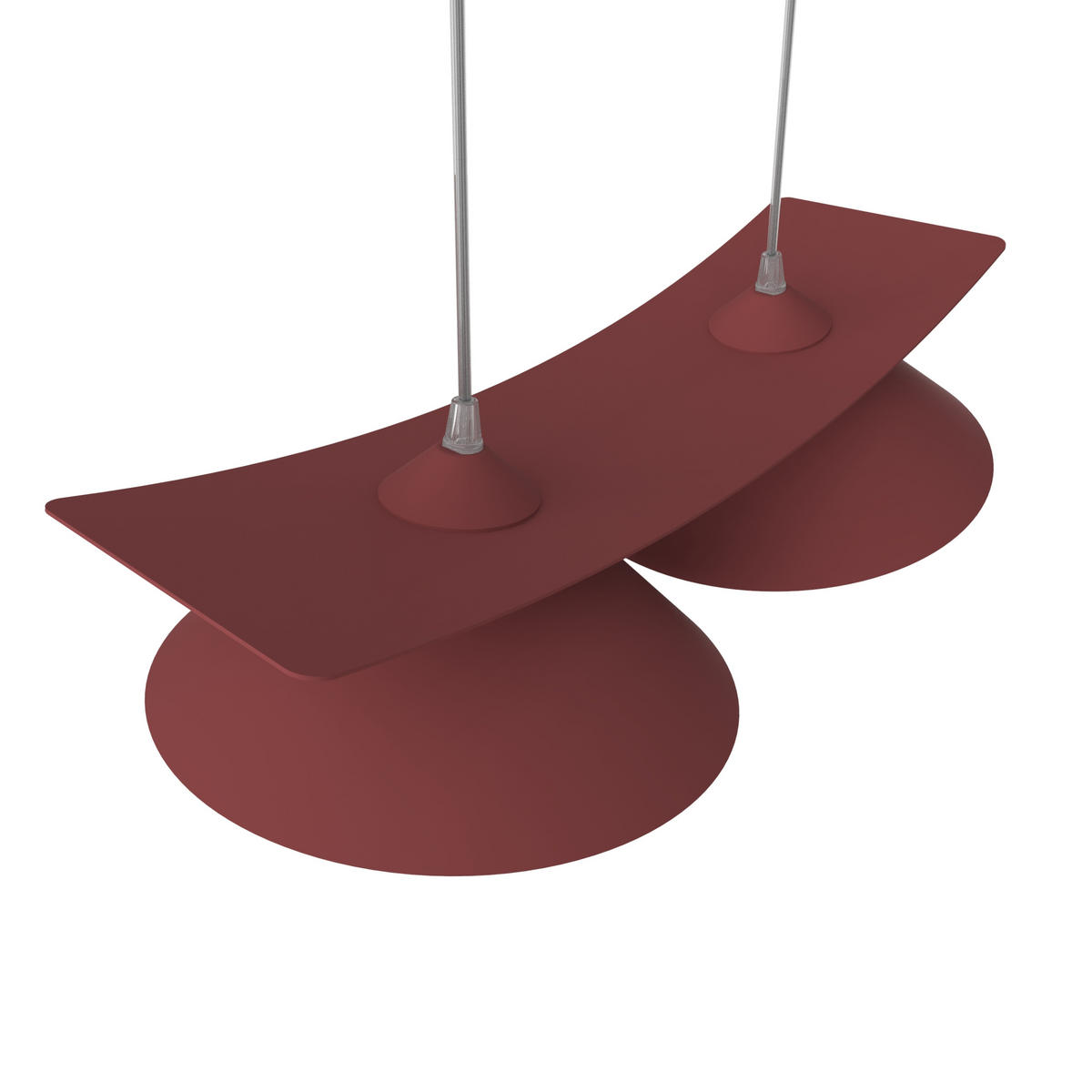 HÄNGELEUCHTE - Rot, Metall (25/50/16cm) - Lumicom