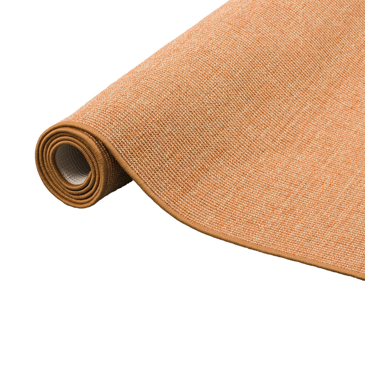 SISAL NATUR LÄUFER TEPPICH - Orange, Textil (100/100cm) - Snapstyle