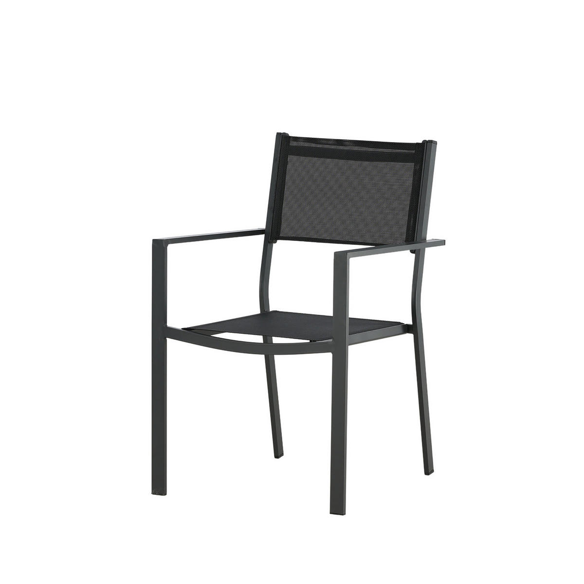 GARTENSTUHL - Schwarz - Schwarz, Kunststoff (57/88/61cm) - home24