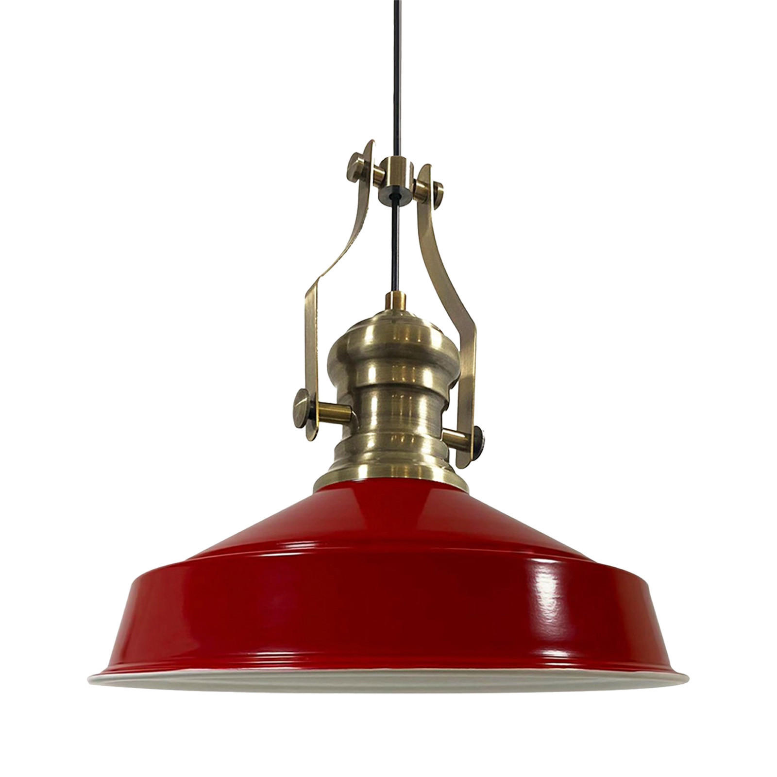 HÄNGELAMPE Neo-Asletl 40/39 cm - Rot, Metall (40/39cm) - Bamyum