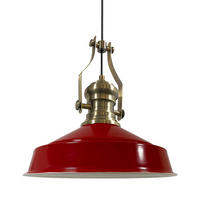 HÄNGELAMPE Neo-Asletl 40/39 cm - Rot, Metall (40/39cm) - Bamyum