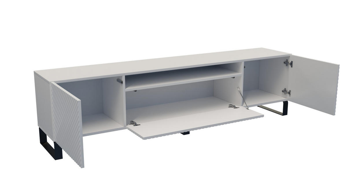TV-SCHRANK KLER - Weiß, Holzwerkstoff (200/53/41cm) - Meblini