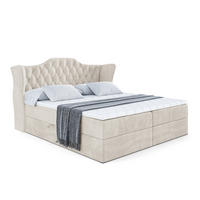 BOXBETT mit Matratze H4 und Lattenrost - VILA - 180x200 cm - H4 - Ecru - Ecru, Holzwerkstoff (180/200cm) - ALTDECOR