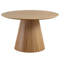 ESSTISCH - Eiche teilmassiv - Eichefarben, Holzwerkstoff (120/120/76cm) - home24