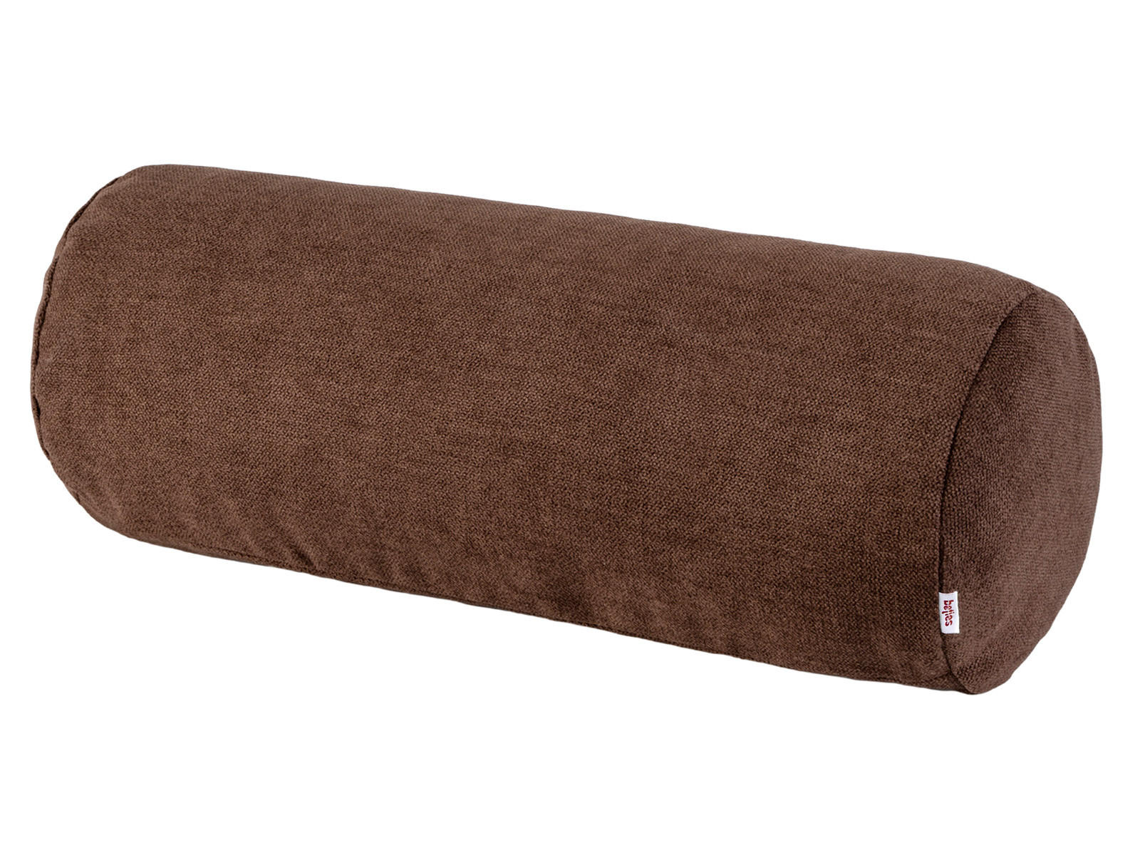 XL-NACKENROLLENHÜLLE FarbTon Chenille-Haptik kaffee-braun 70/25 cm - Braun, Textil (25/70cm) - beties Heimtextil