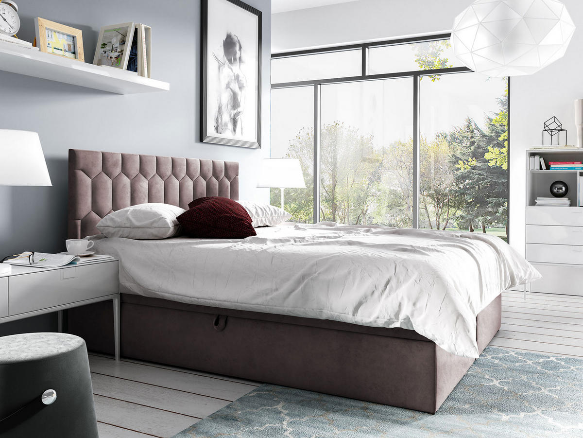 BOXBETT Top M24 - Violett, Holz (160/200cm) - MIRJAN24
