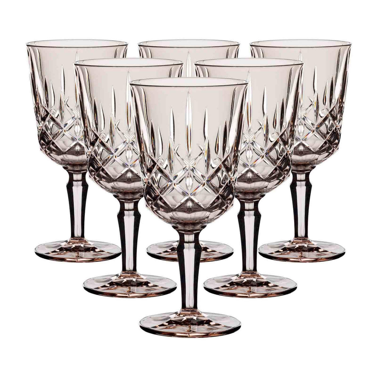 COCKTAIL- / WEINGLÄSER Noblesse Colors Taupe 355 ml 6er Set - Taupe, Glas (0.355L) - Nachtmann