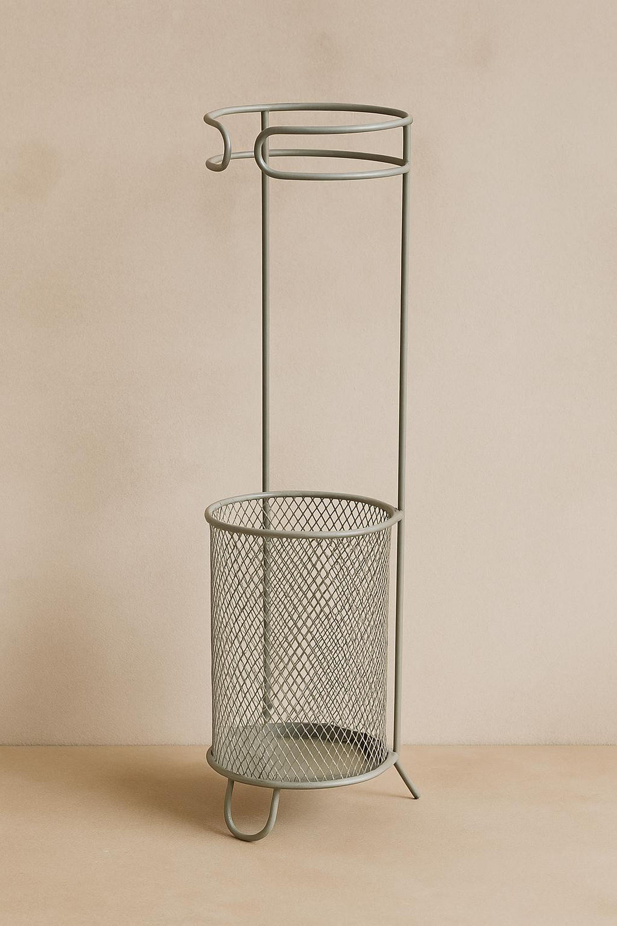 SCHIRMSTÄNDER aus Metall Zilo 18/18/50 cm - Weiß, Metall (18/50/18cm) - Home Styling Collection