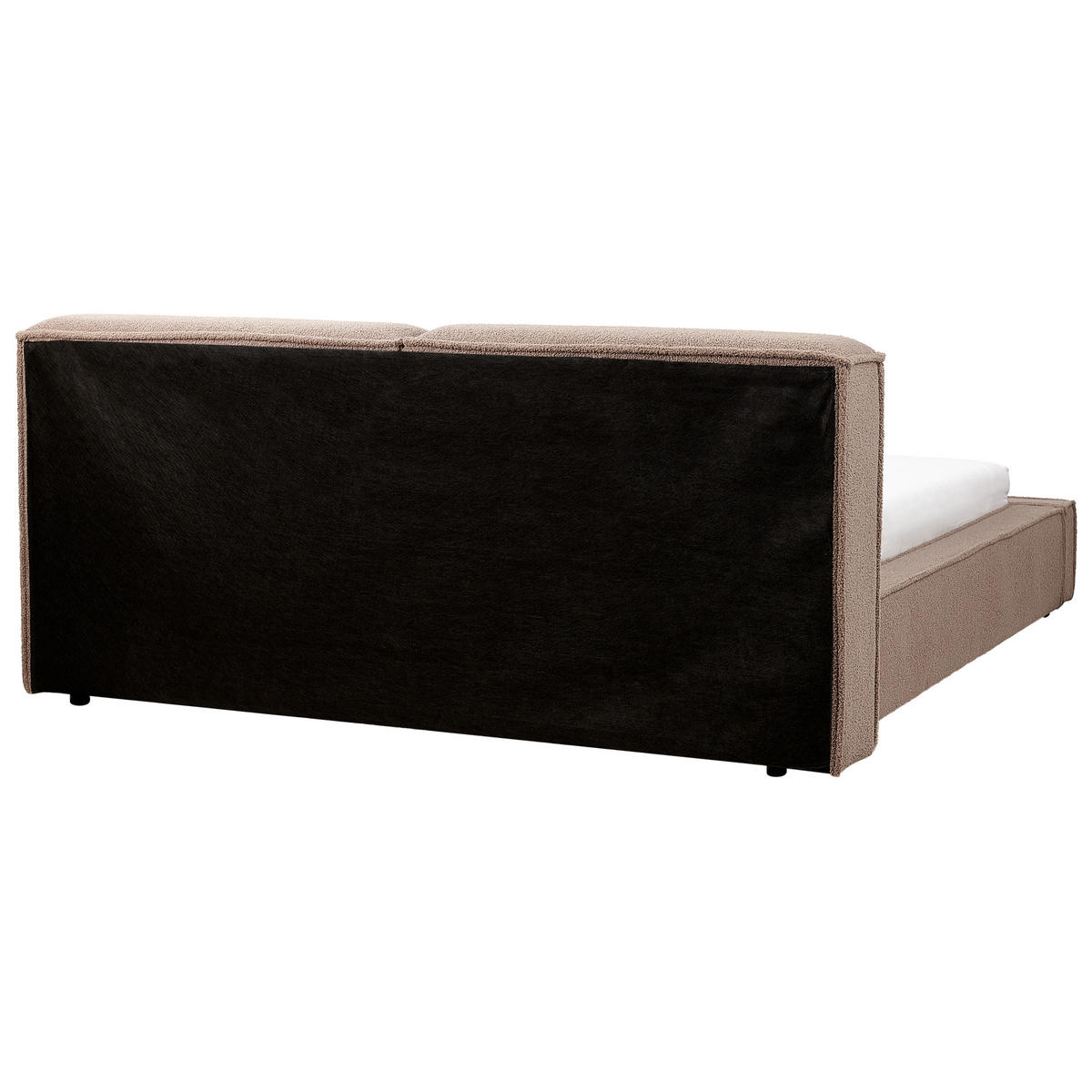 POLSTERBETT mit Lattenrost 160x200 cm Braun Linards - Braun, Textil (160/200cm) - Beliani