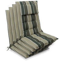 HOCHLEHNER Sun-HL 119x50x8cm Grün-Gestreift (4tlg) - Grün, Textil (50/120cm) - Beautissu 