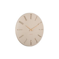 WANDUHR Esmerado Weiß 2.1/40/40 cm - Weiß, Metall (40/40/2.1cm) - Karlsson