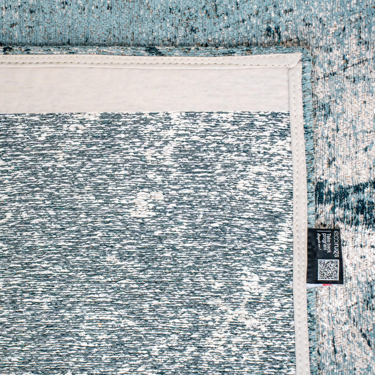 TEPPICH Dragonfly Sol 140/140 cm - Blau, Textil (140/140cm) - Louis De Poortere
