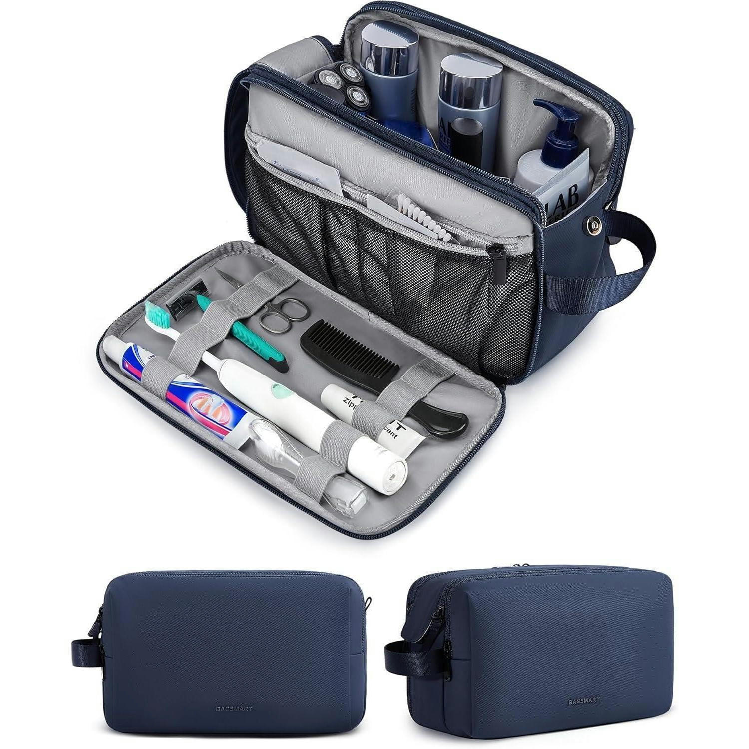 KULTURTASCHE Large Blau - Blau, Kunststoff (7/6.5/15.1cm)