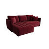 ECKSOFA mit Schlaffunktion ONIL L Monolith 59 Links - Rot, Textil (245/175cm) - Bedante