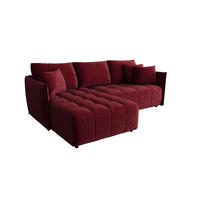 ECKSOFA mit Schlaffunktion ONIL L Monolith 59 Links - Rot, Textil (245/175cm) - Bedante