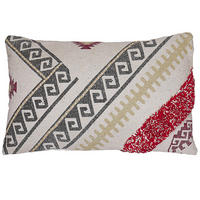 DEKOKISSEN Bunt 30/50 cm Betula - Multicolor, Naturmaterialen/Textil (30/50cm) - Beliani