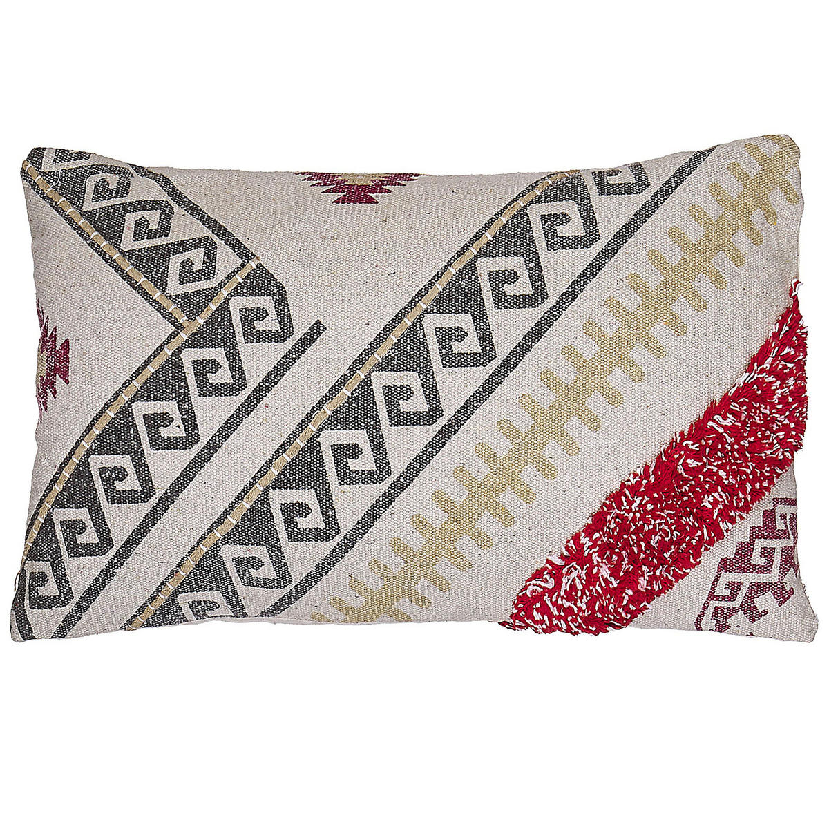 DEKOKISSEN Bunt 30/50 cm Betula - Multicolor, Naturmaterialen/Textil (30/50cm) - Beliani