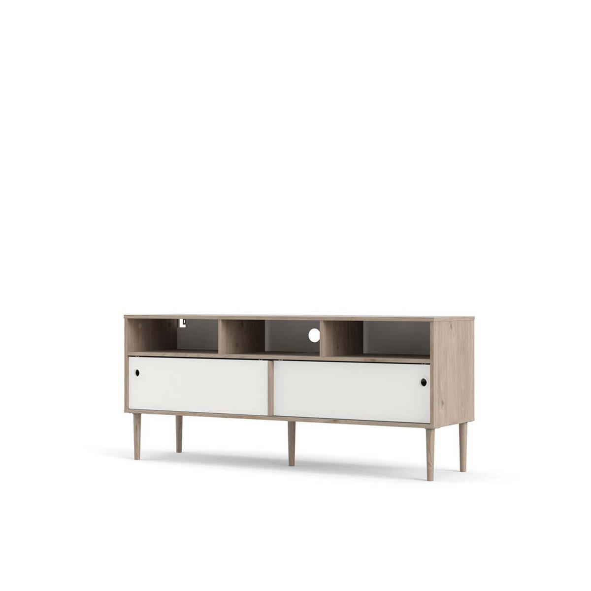 TV-ELEMENT Weiß - Weiß, Holzwerkstoff (148/64/41cm) - ebuy24