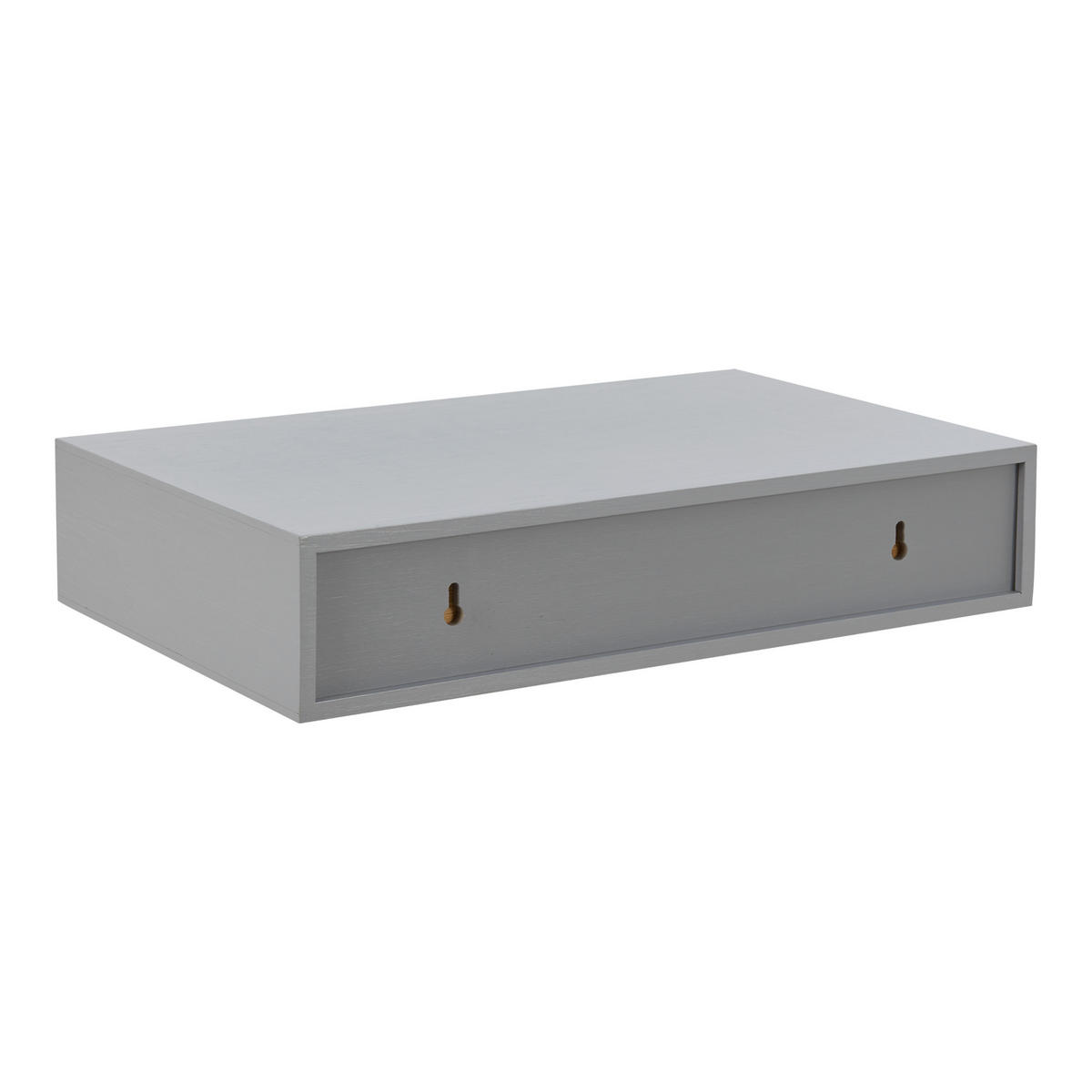 WANDREGAL-SET 2 TLG. Bokn - Grau, Holz (40/8/24cm) - [en.casa]