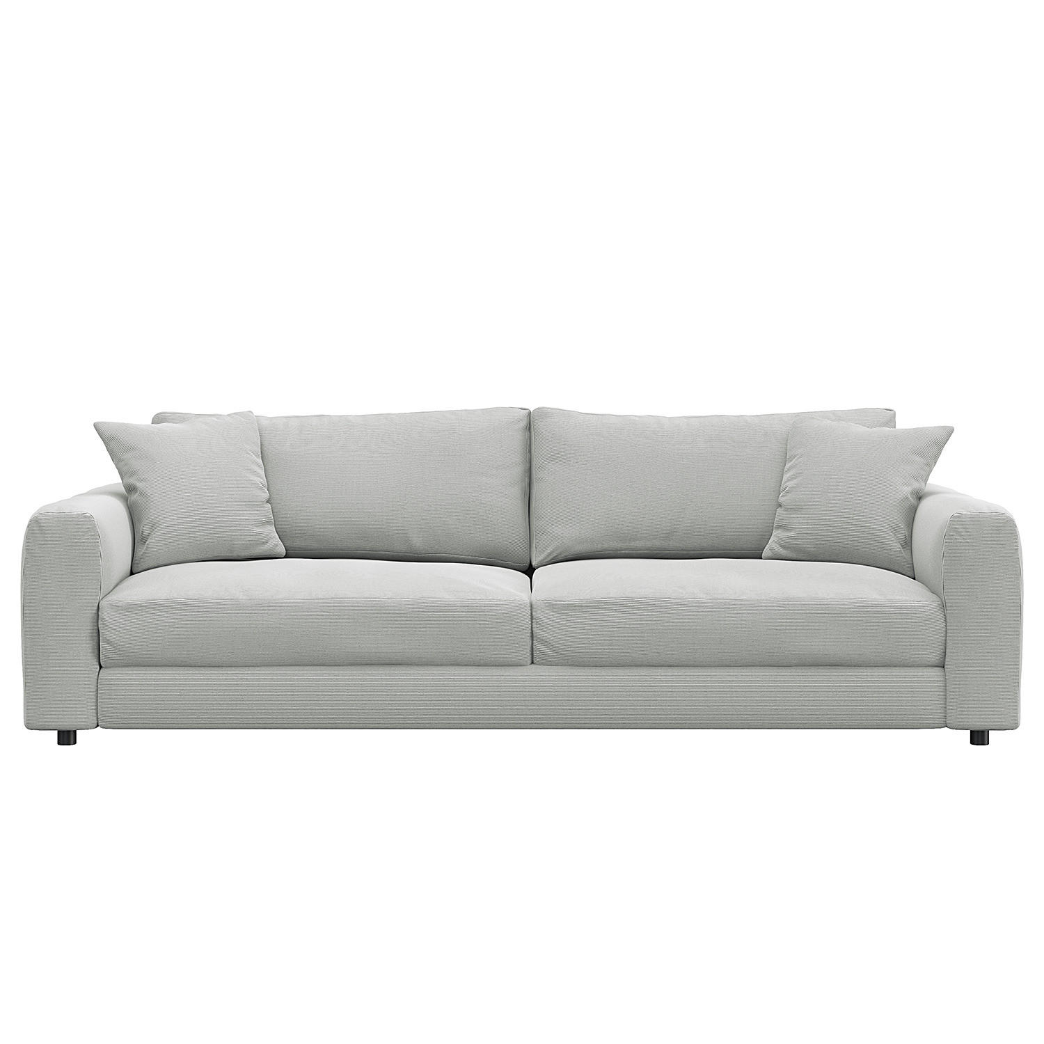 3-SITZER SOFA - Schwarz/Grau, Kunststoff/Textil (238/79/106cm) - home24