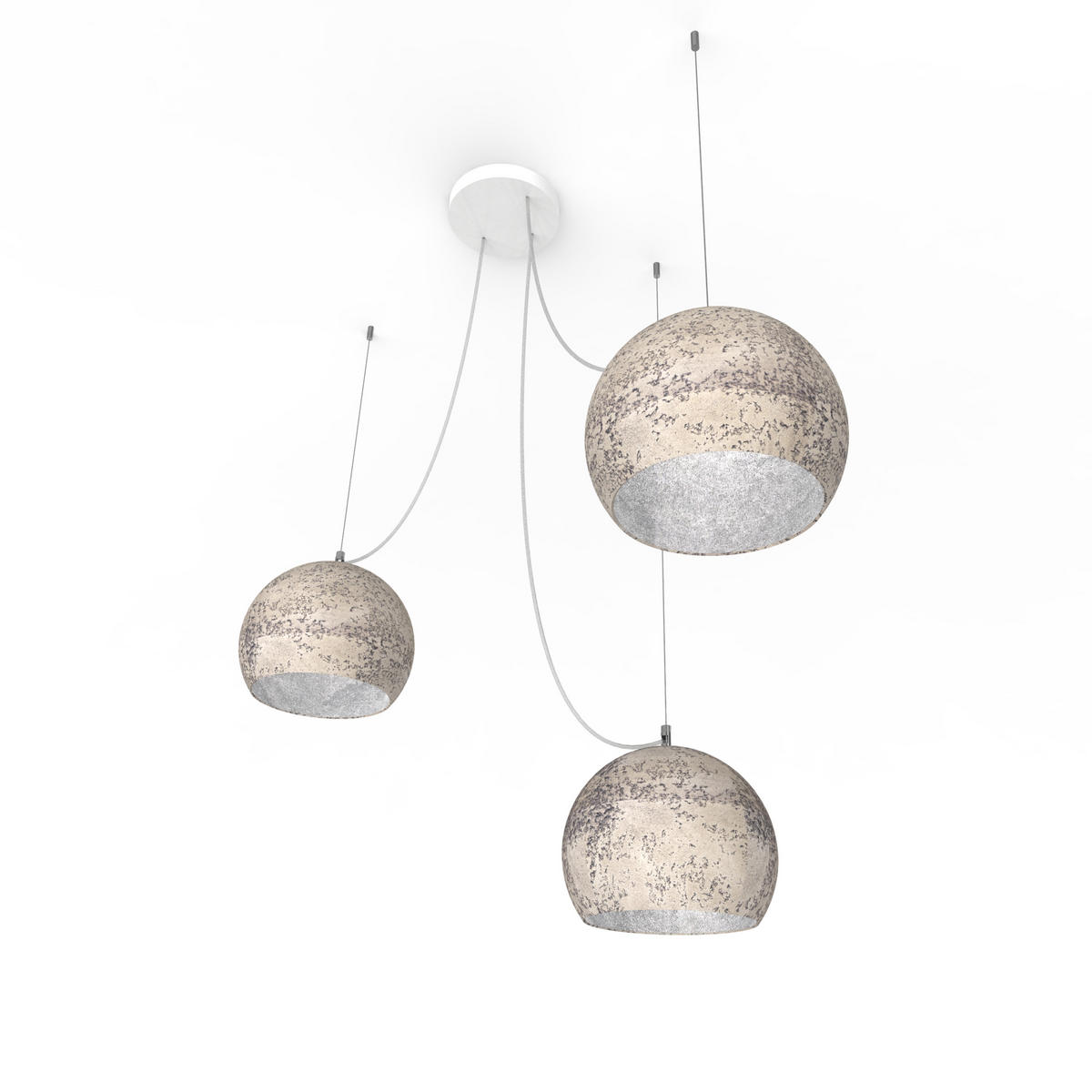 HÄNGELEUCHTE - Grau, Metall (25/25/20cm) - Lumicom