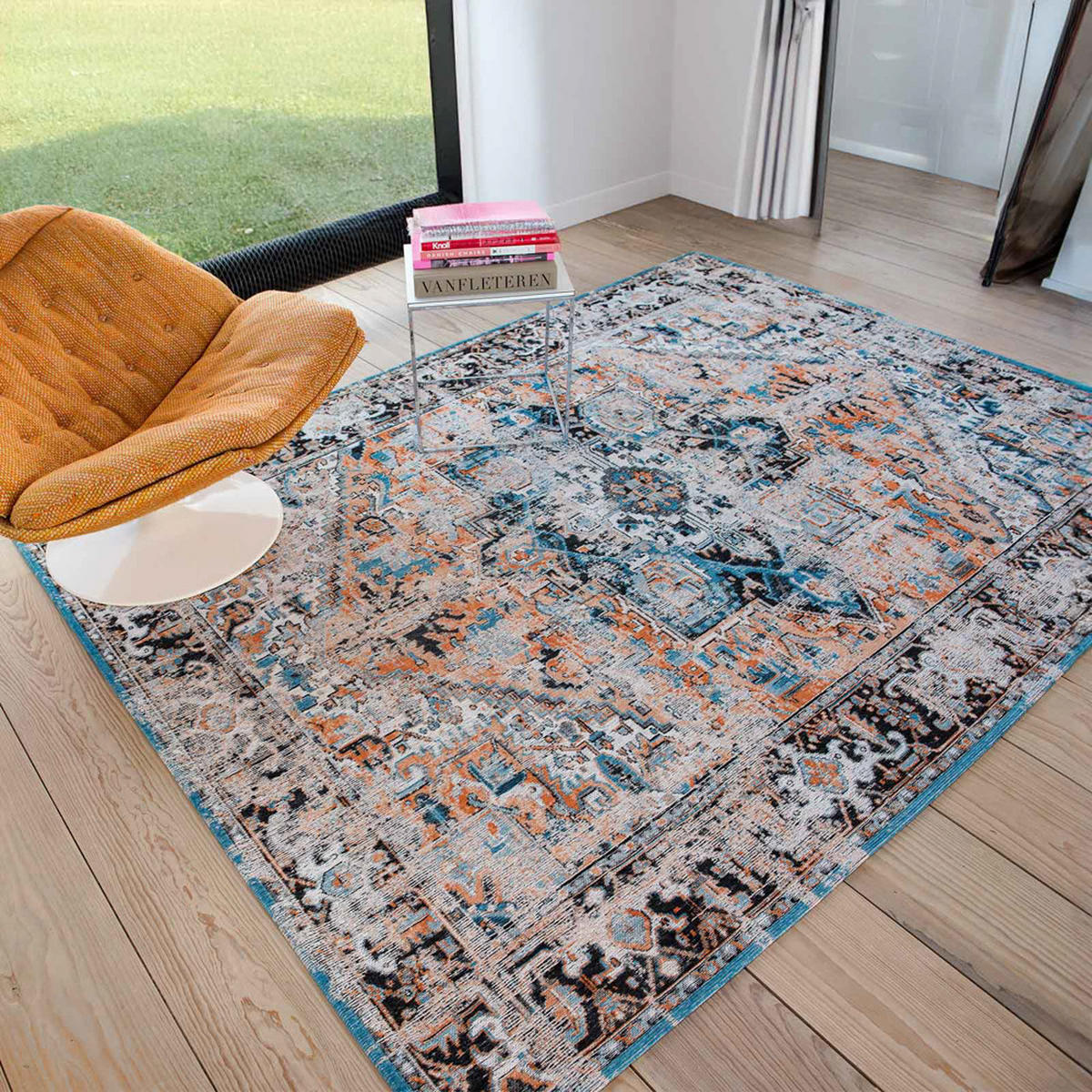 TEPPICH Seray Orange Antiquarian 170/240 cm - Rosa, Textil (170/240cm) - Louis De Poortere
