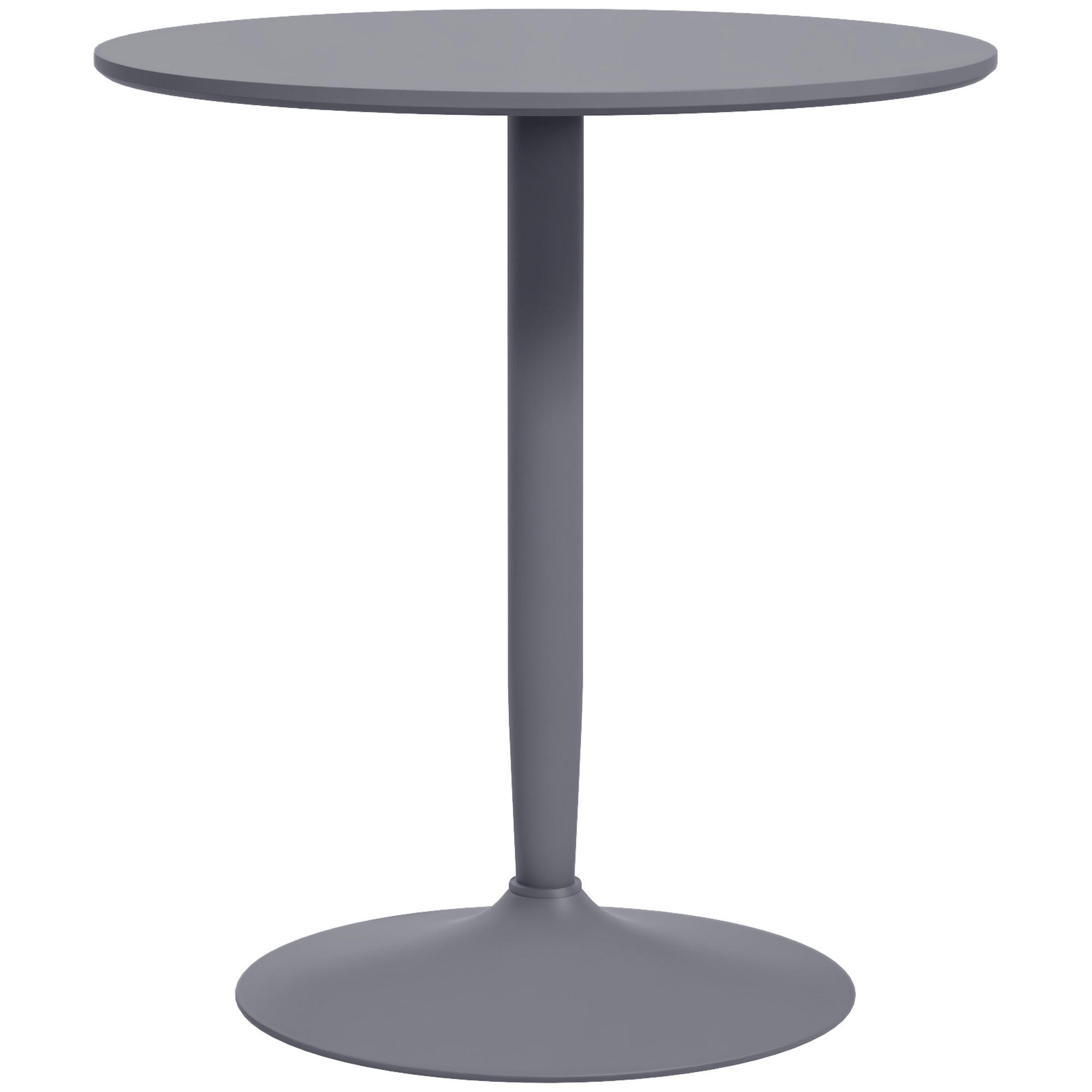 ESSTISCH DE-08401 für 2 Personen mit Stahlfuß Grau - Grau, Holzwerkstoff (70/70/75cm) - ComfortXL