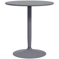 ESSTISCH DE-08401 für 2 Personen mit Stahlfuß Grau - Grau, Holzwerkstoff (70/70/75cm) - ComfortXL