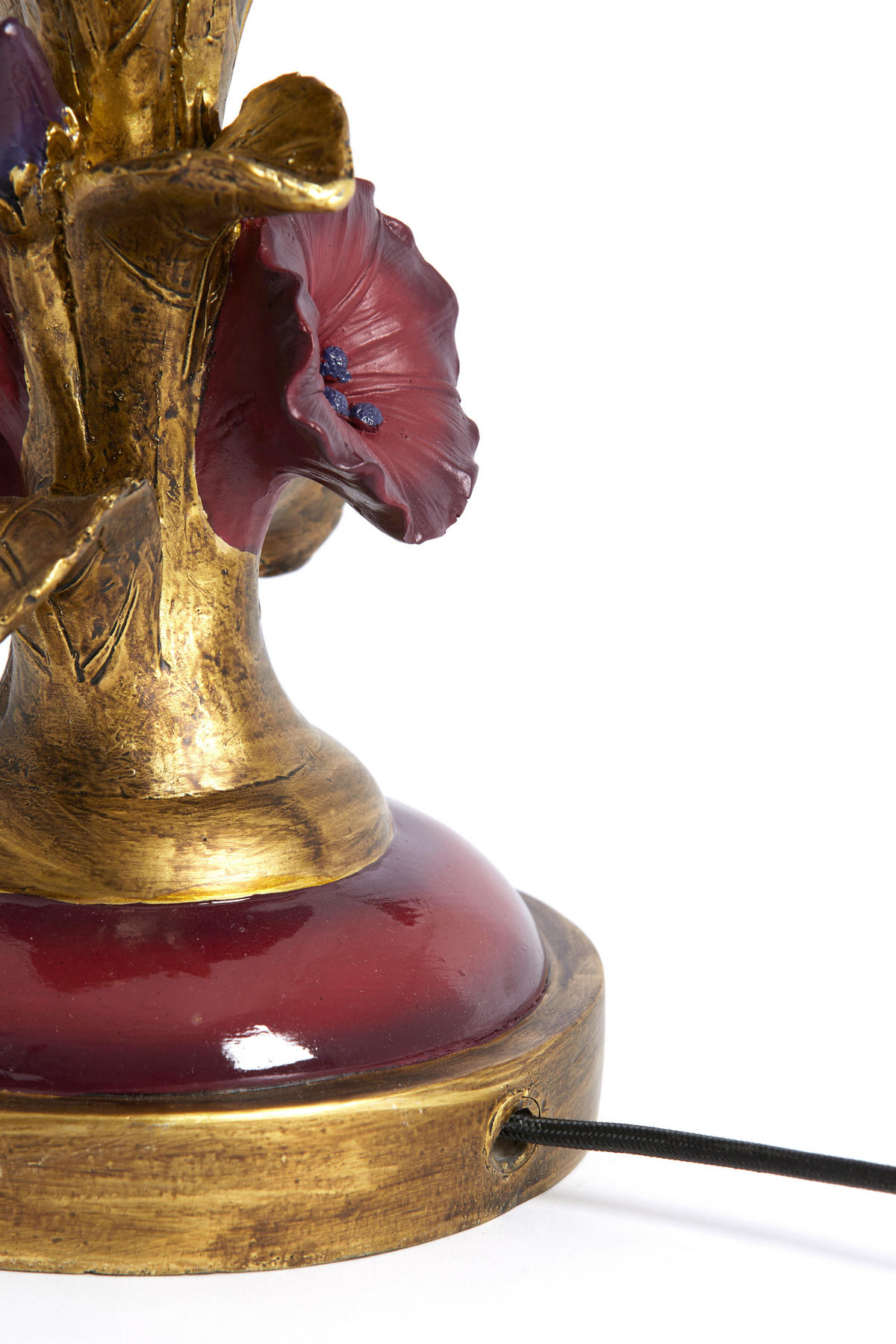 LAMPENSOCKEL Berisso Rot 15/15/45.5 cm - Rot, Kunststoff (15/15/45.5cm) - Light & Living