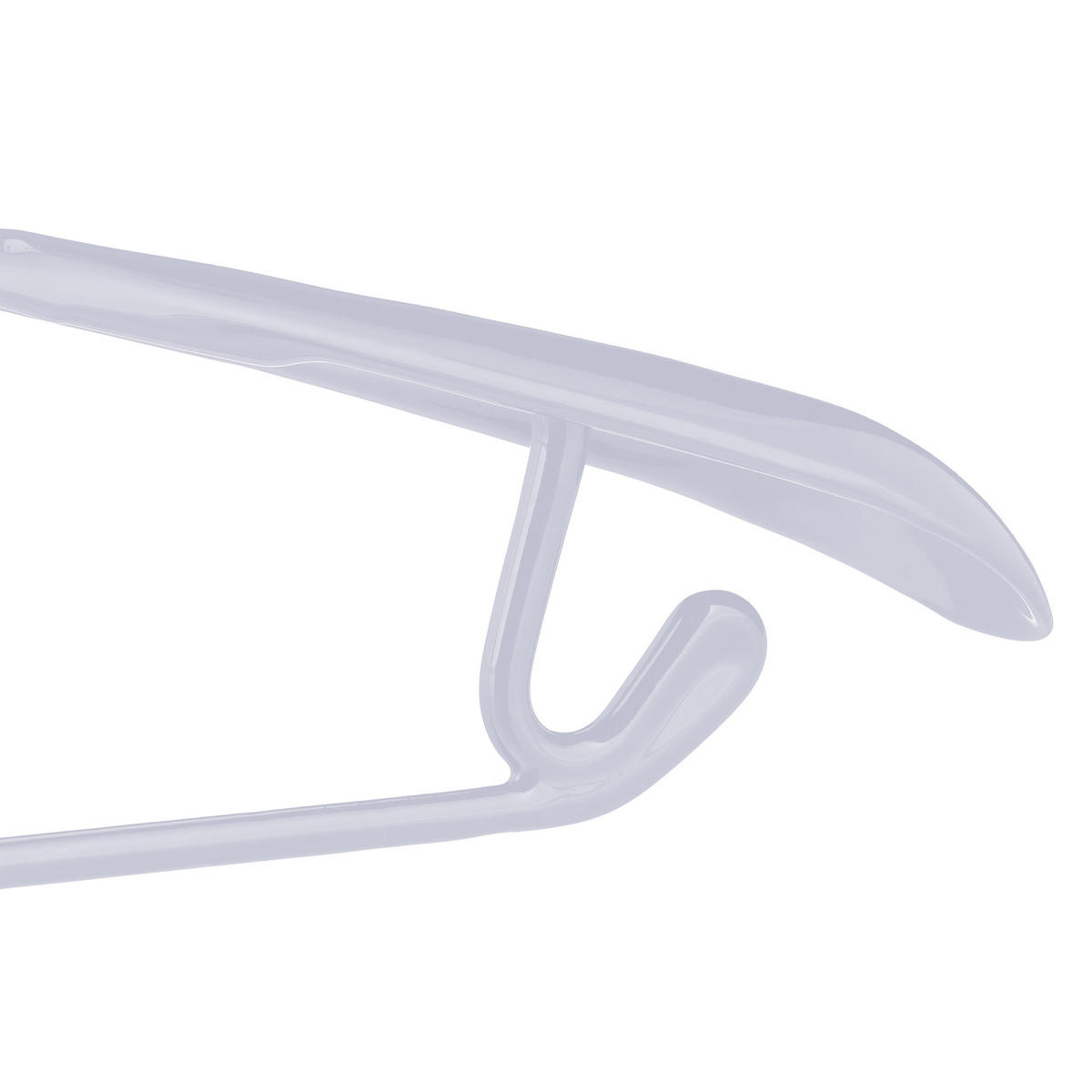 10XVEŠIAKY na oblek - sivá, kov/plast (45/19/3.5cm) - Relaxdays