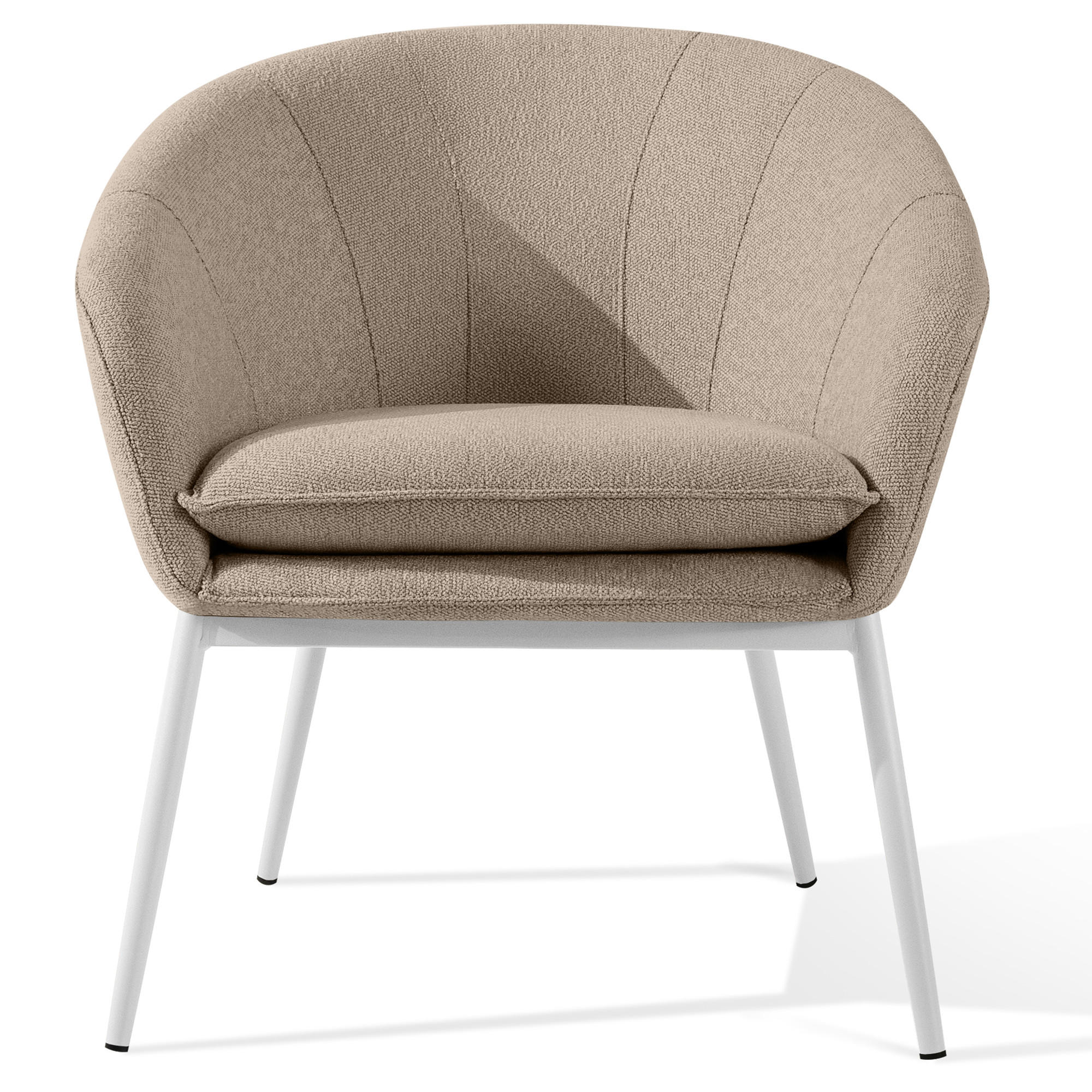 GARTENSESSEL SOLIS Loungesessel, - Hellbraun, Textil/Metall (69/76/66cm) - KONSIMO®