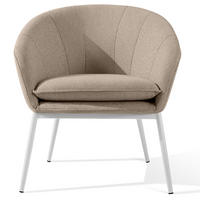 GARTENSESSEL SOLIS Loungesessel, - Hellbraun, Textil/Metall (69/76/66cm) - KONSIMO®