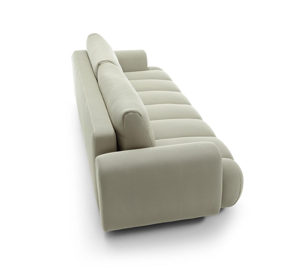 SOFA Pavo Beige, Schlafsofa mit gestepptem Sitz - Beige, Holzwerkstoff (263/81/110cm) - Bettso