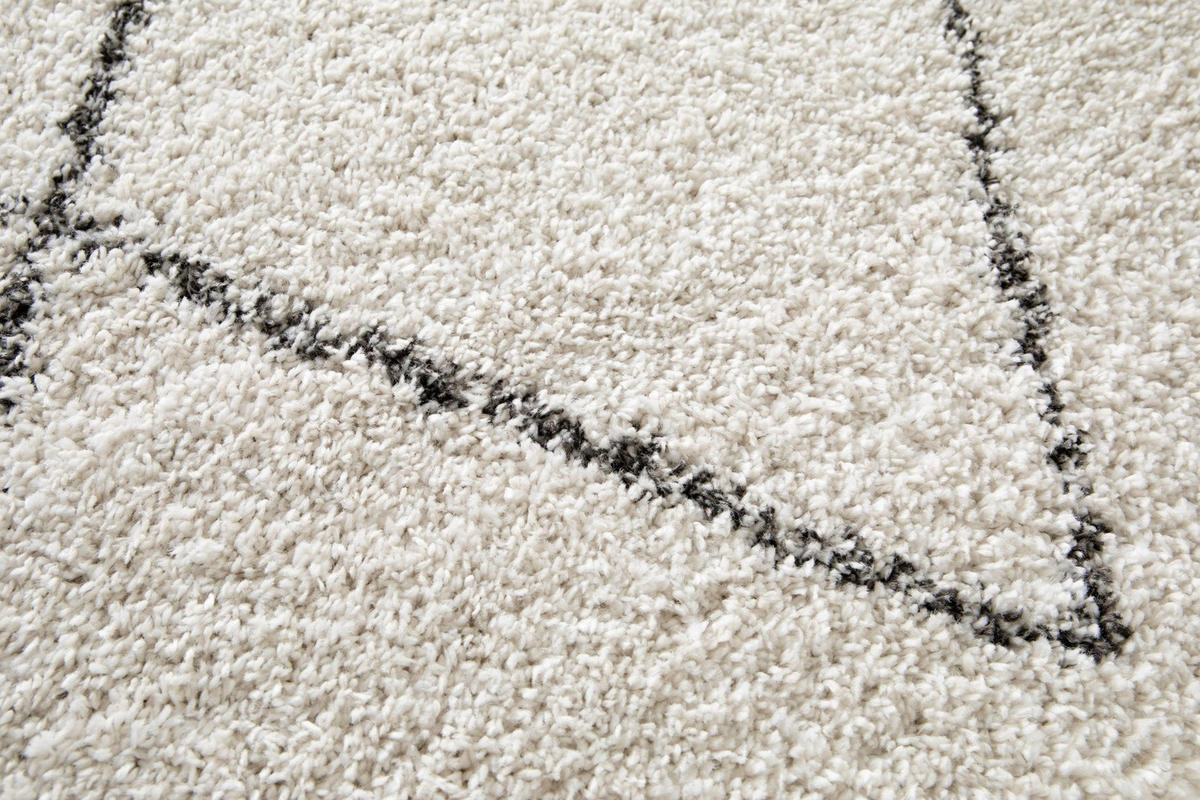 TEPPICH Shaggy weich voluminös beige - Beige, Textil (140/200cm) - AFK Living