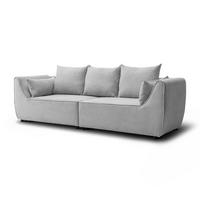 SOFA ASPEN Zweisitzer mit Schlaffunktion, Anafi 02 - Hellgrau, Textil (267/94/95cm) - Lookway