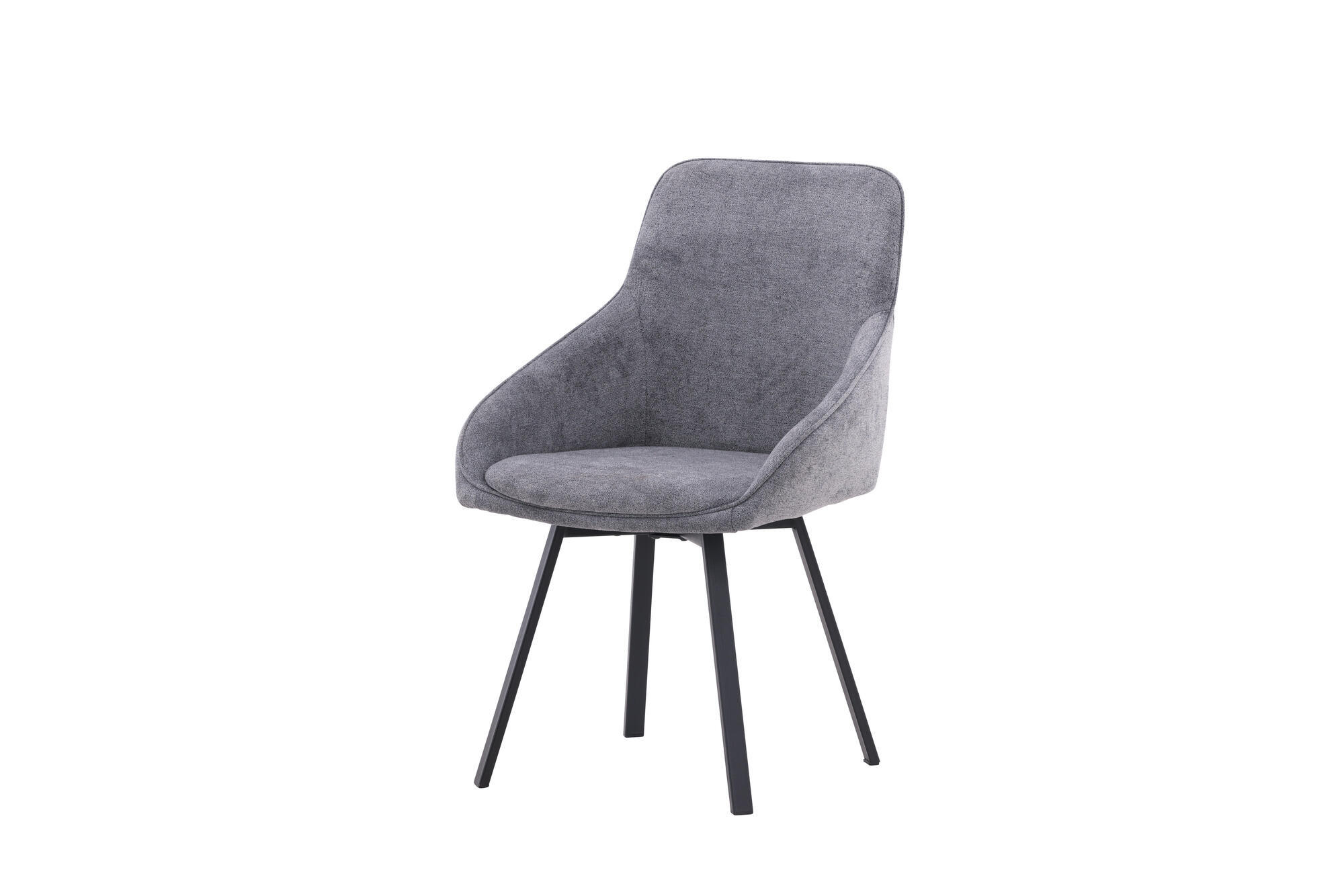 ESSZIMMERSTUHL ROSIE Grau 55x60x88 cm - Grau, Textil (55/88/60cm) - FURNLUX