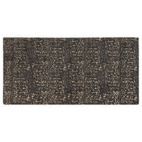 KURZFLOR-TEPPICH Esel 150/80 cm - Grau, Naturmaterialien (80/150cm) - Beliani