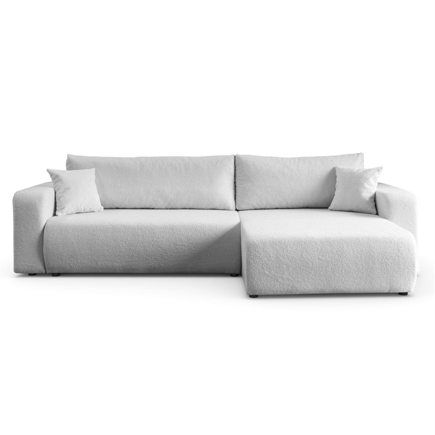 ECKSOFA VESPO XL mit Schlaffunktion und Bettzeugkasten - Grau, Textil (267/143cm) - Lookway
