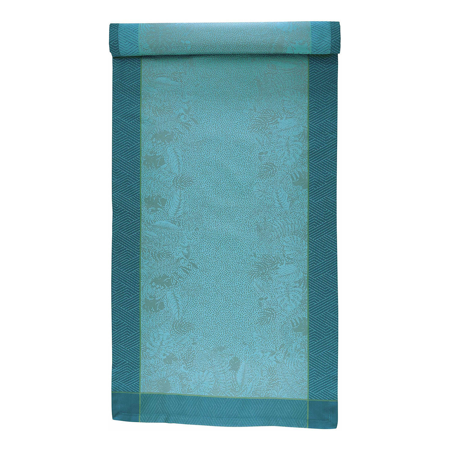 TISCHLÄUFER Green House - Blau, Textil (50/160cm) - BUTLERS