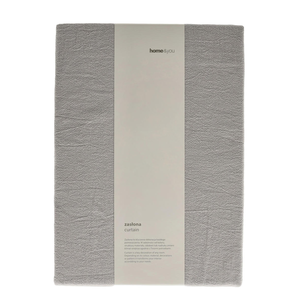 VORHANG Campos - Hellgrau, Textil (140/1/250cm) - home&you
