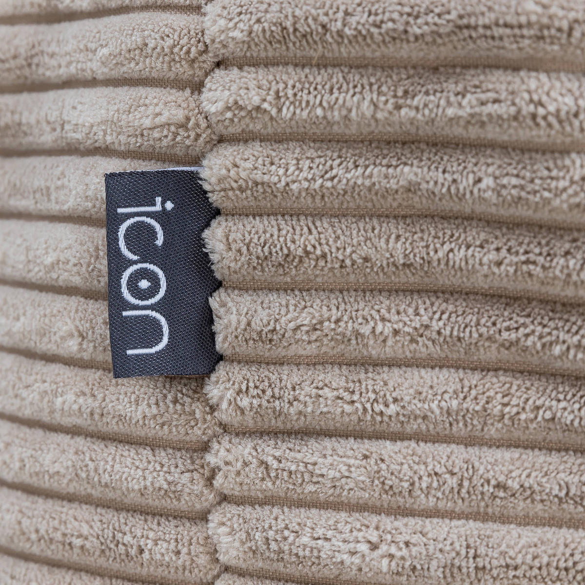SITZPOUF Rund Milano - Beige, Textil (55/35/55cm) - icon